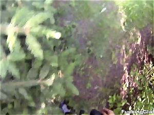 pounding Glasses - Outdoor ravage in spycam glasses
